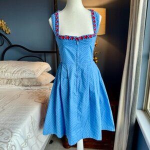 NWT Blue Polka Dots Dirndl